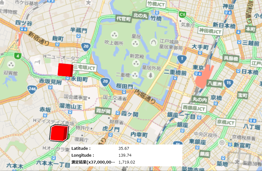 東京のセシウム汚染地図1