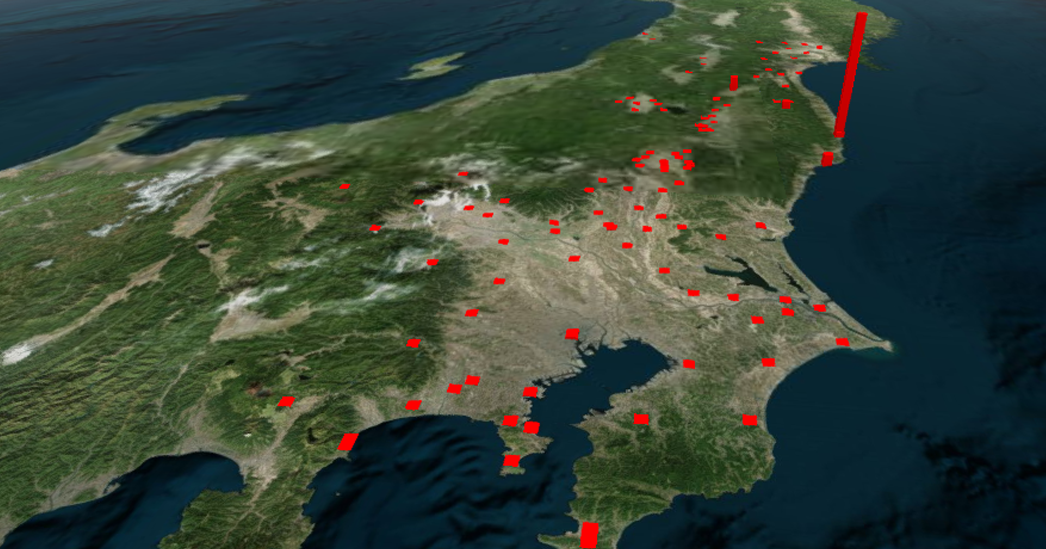 放射性ヨウ素汚染地図『全国版』